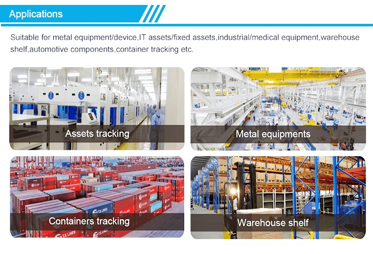 Etichetă RFID UHF flexibilă pe metal pentru urmărirea containerelor, prezentată cu margine lustruită pentru cumpărători care compară soluții taguri UHF RFID flexibile pentru suprafețe metalice.