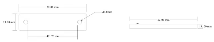 Etichetă RFID PCB pe metal pentru active logistice cu finisaj metalic periat pentru proiecte cu Etichete RFID PCB pe metal.