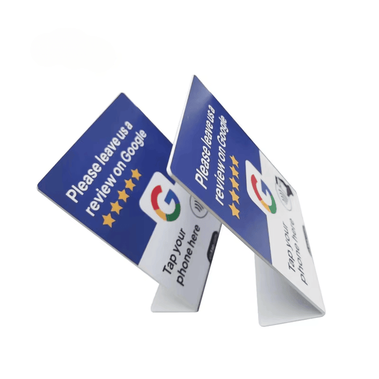 Această imagine evidențiază NFC Standuri personalizate pentru meniul Restaurant Comandarea finisajului materialului pentru aplicațiile Standuri NFC.