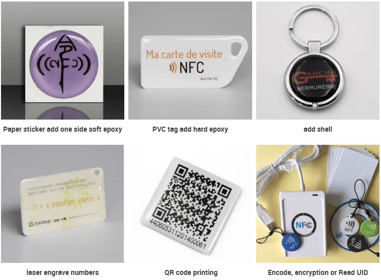 Această imagine prezintă etichete RFID pentru animale cu prindere tip cârlig, concepută pentru instalare rapidă pe diferite tipuri de accesorii de zgardă.