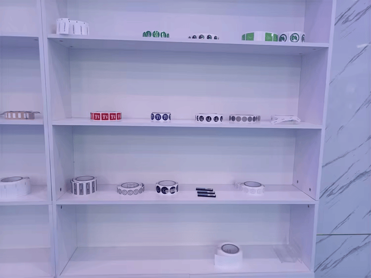 Fotografie de produs cu etichete HF RFID pentru urmărirea cutiilor de arhivă, prezentând urmărirea în depozit în categoria etichetelor HF RFID.