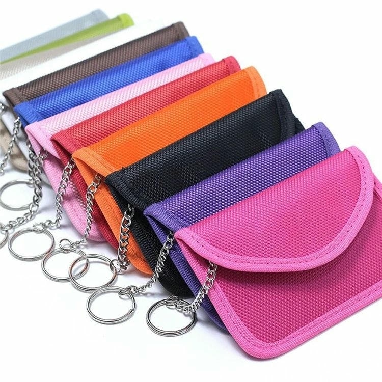 Această imagine de grup de produse arată geanta de blocare RFID din diverse materiale; cum ar fi piele și fibră de carbon; pentru comenzi în vrac personalizate.