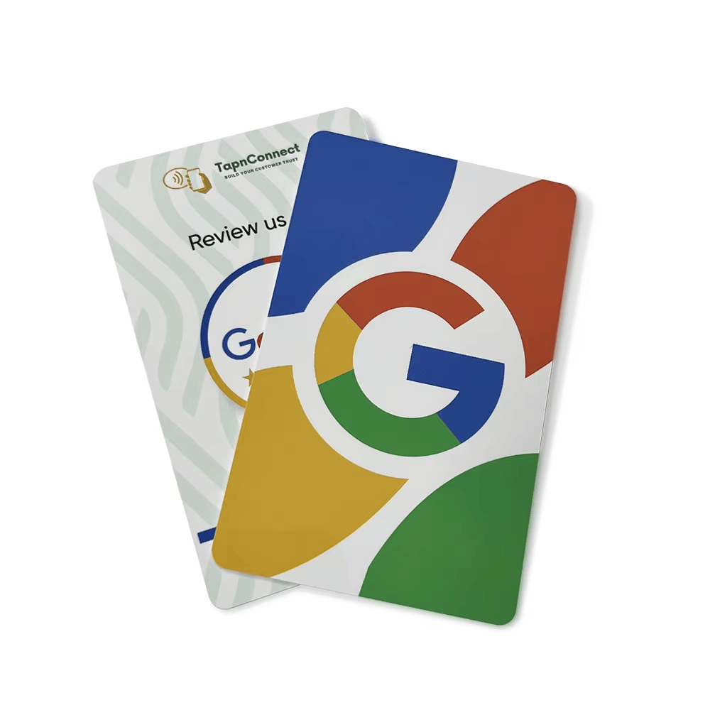 Pictogramă care arată că nu este necesară nicio aplicație pentru ca utilizatorii să folosească pe smartphone cardul NFC Google Review.