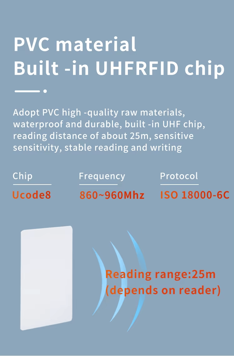 Reprezentare de aproape a structurii interne a antenei din cardurile RFID albe UHF, pentru recepție optimizată a semnalului.