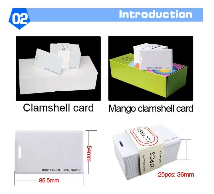 Un card clamshell ABS este prezentat cu picături de apă pe suprafață, evidențiind rezistența la apă și la condiții de utilizare în exterior.