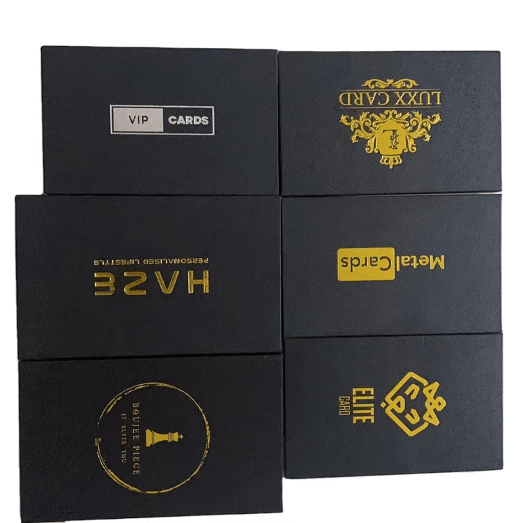 Lot de cutii premium tip sertar pentru carduri, pregătite pentru distribuție en-gros la evenimente corporate de amploare.