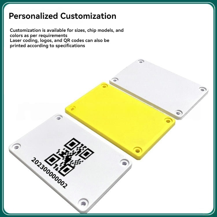 O etichetă RFID impermeabilă IP65, realizată din material ABS robust, oferă performanță fiabilă în exterior și în medii industriale dificile