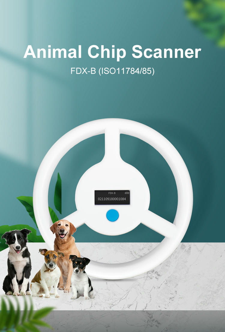 Eticheta de pe spatele produsului H01-6 confirmă compatibilitatea cu standardele internaționale ISO pentru identificarea animalelor FDX-B.