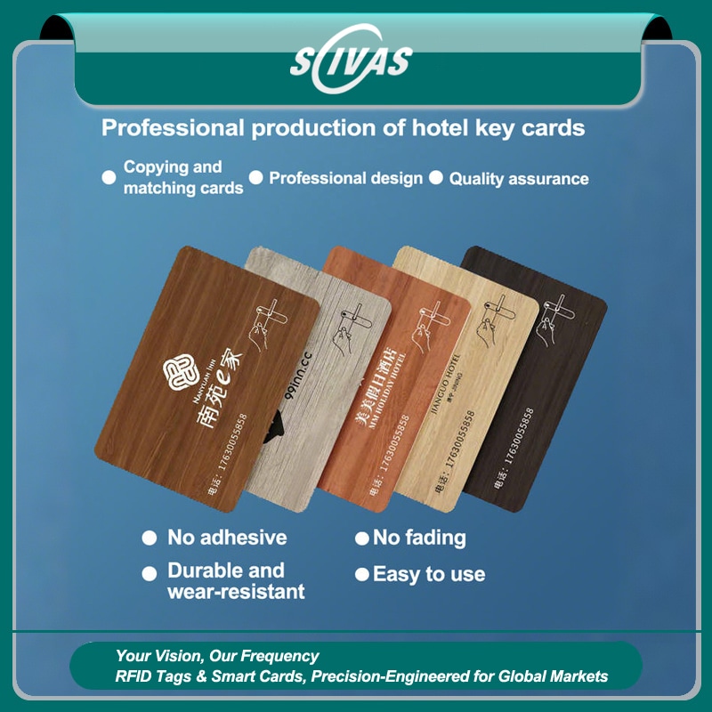 Cărți de vizită din lemn cu RFID și NFC