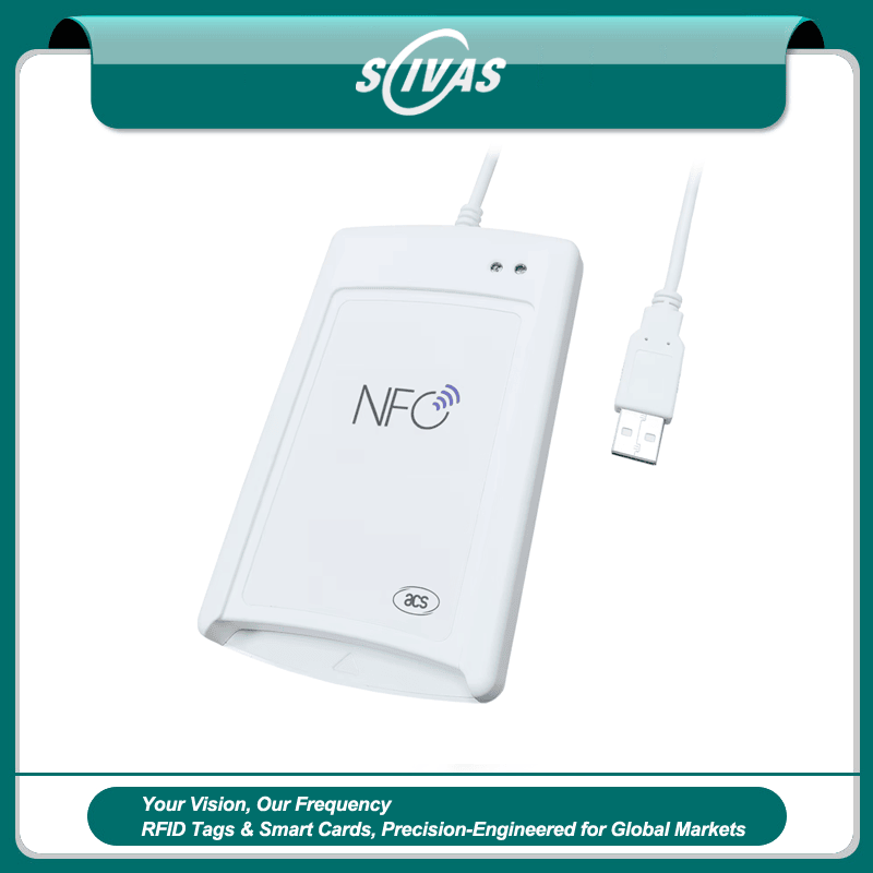 Cititor USB RFID NFC cu interfață duală