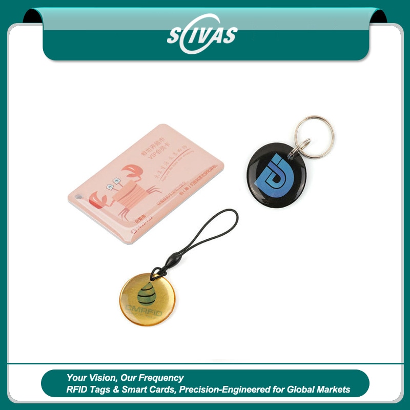 Brelocuri RFID epoxidice bicolore personalizate