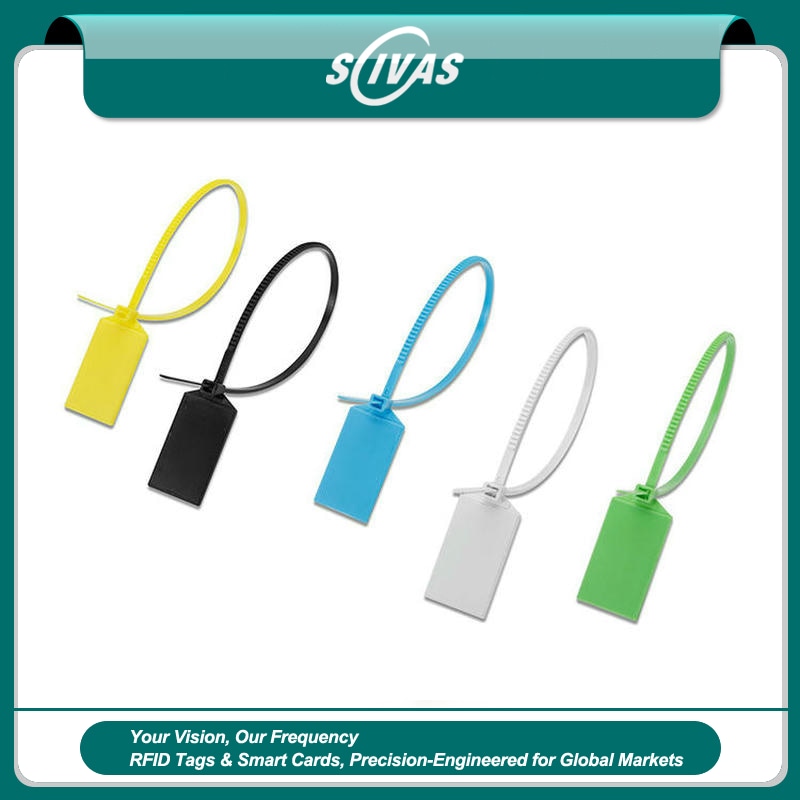 Etichete RFID tip colier pentru cabluri și active