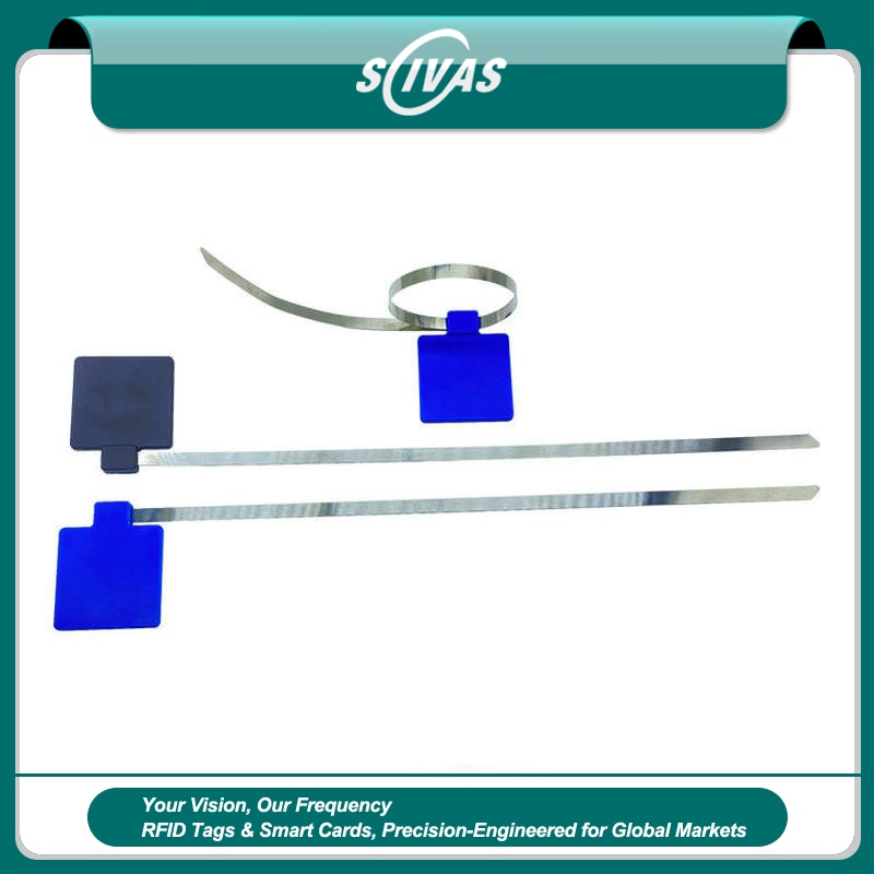 Tag RFID zip tie reutilizabil pentru cabluri industriale