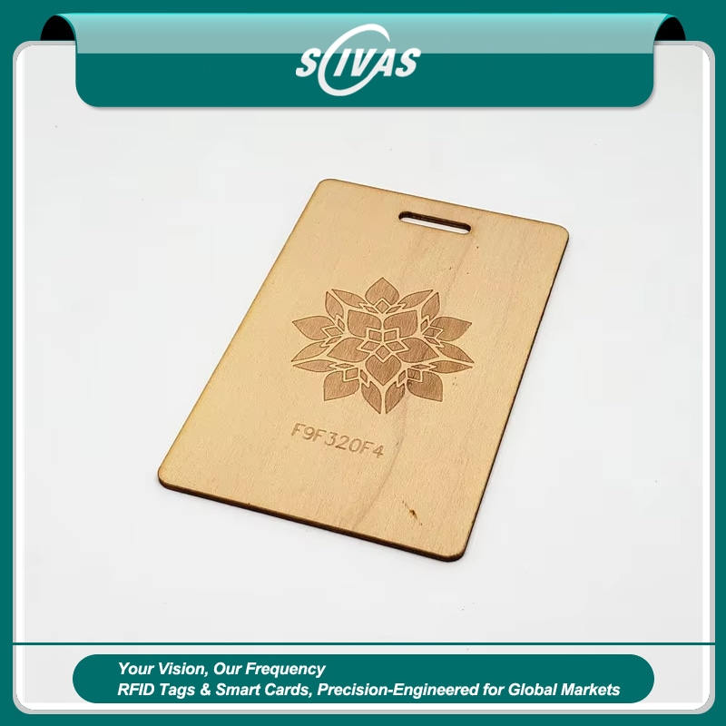 Carduri cadou RFID din bambus personalizate