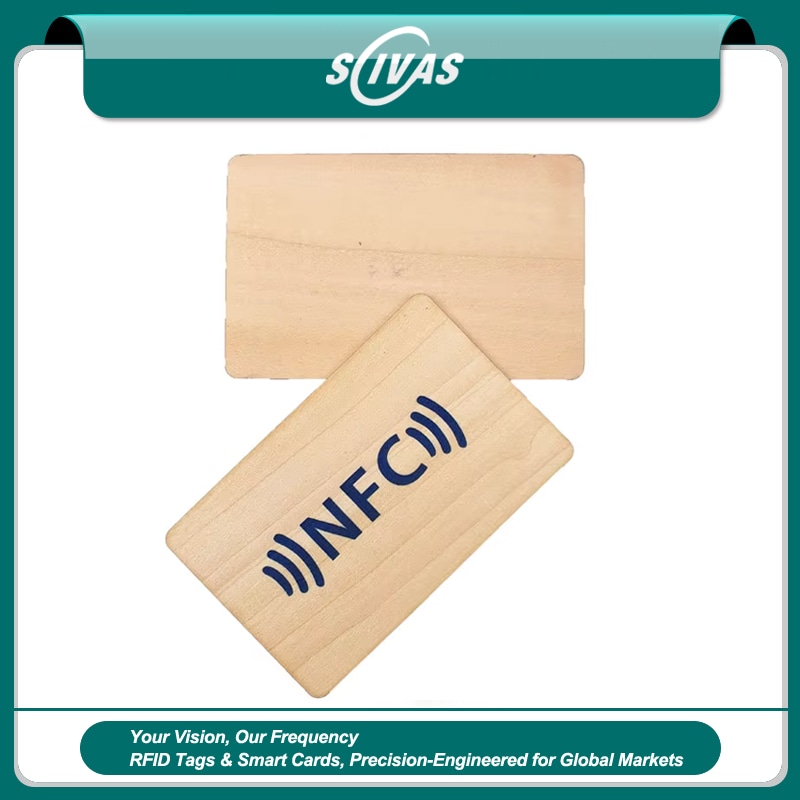 Carduri cadou RFID din lemn gravate personalizat