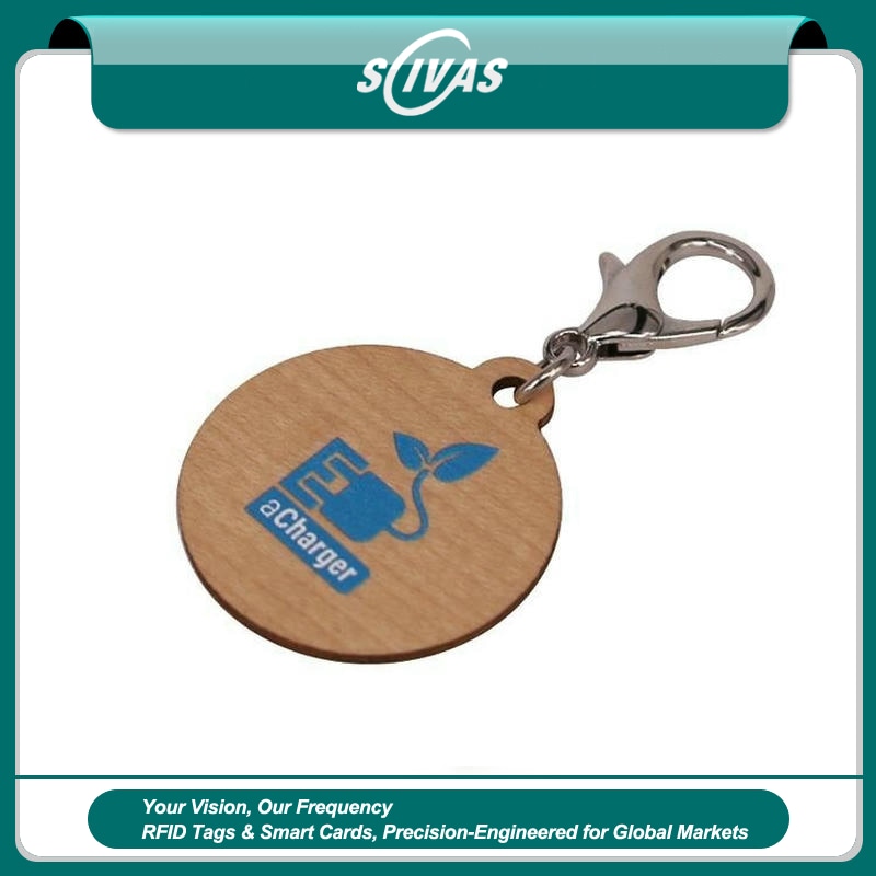 Brelocuri RFID din lemn pentru acces compact