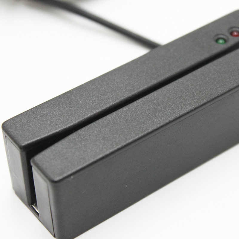 Detaliu al carcasei cititorului YD-440A-Series și al canalului superior unde capul magnetic citește fiabil cardurile POS.