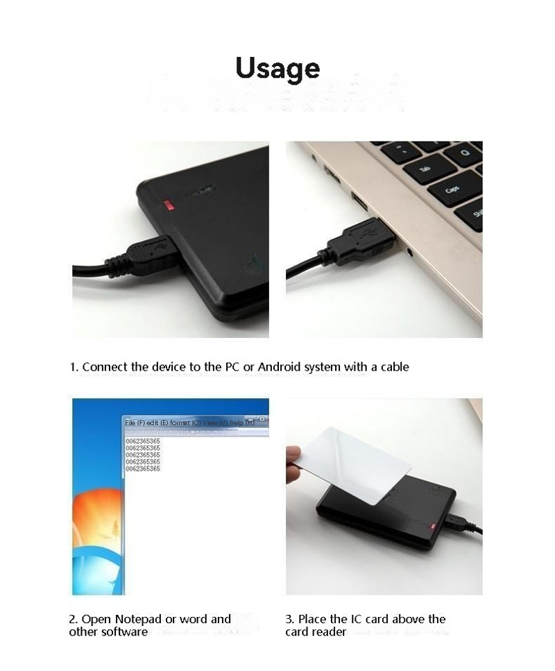 Imaginea 8 pentru Cititoare RFID HF pentru control acces cu carduri IC sigure