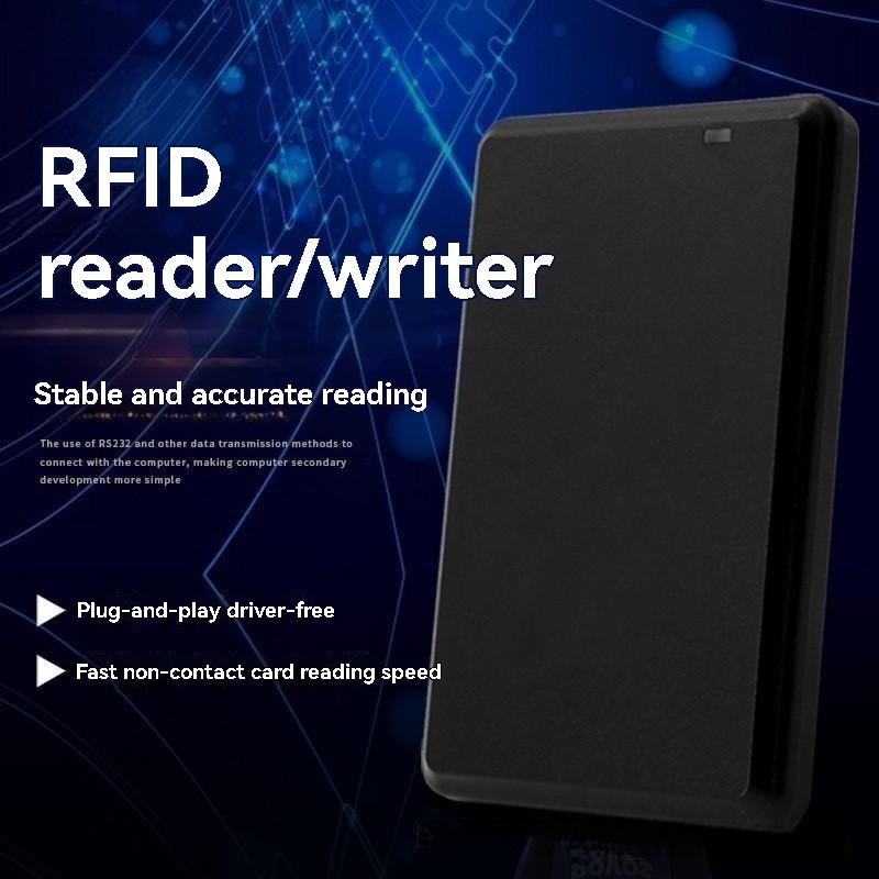 13.Cititor de control al accesului de 56MHz pentru carduri IC afișat dintr-o perspectivă clară de instalare a ușii pentru aplicațiile cititoare 13.56MHz HF RFID.