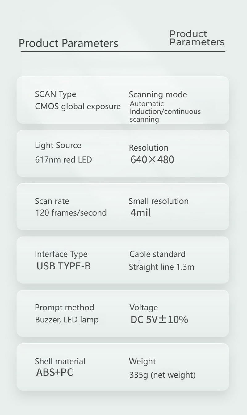 Un tabel complet listează toate simbologiile de coduri de bare 1D și 2D compatibile cu motorul de scanare rapidă X6-600.