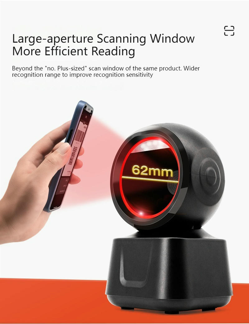 Carcasa rezistentă din ABS plus PC a scannerului X6-600 oferă rezistență ridicată la impact și performanță de lungă durată în magazine retail aglomerate.
