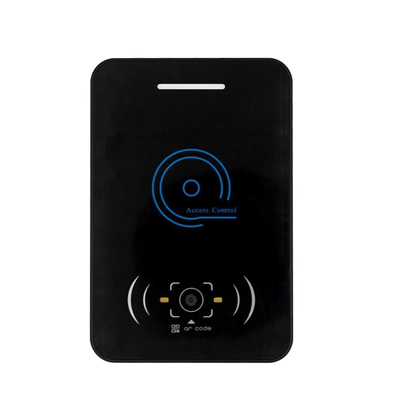 Dispozitivul de control al accesului Q20-CQ include o bară de stare clară LED deasupra pentru a oferi feedback vizual pentru autorizarea de intrare cu succes