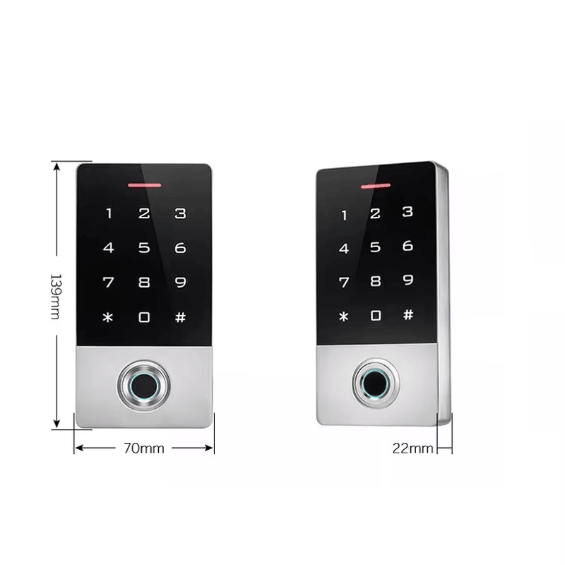 Terminal de control acces RFID cu amprentă și WiFi Tuya pentru soluții securizate de control acces biometric.