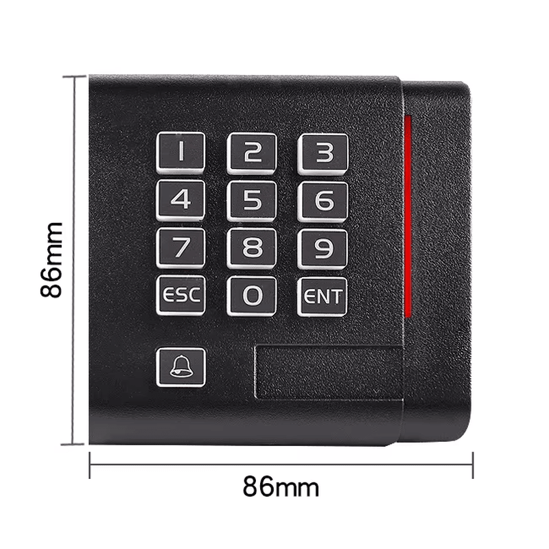 Fotografie a produsului RFID cu frecvență duală a cititorului de acces la tastatură care arată indicatorul LED din categoria Cititoare de acces la tastatură.
