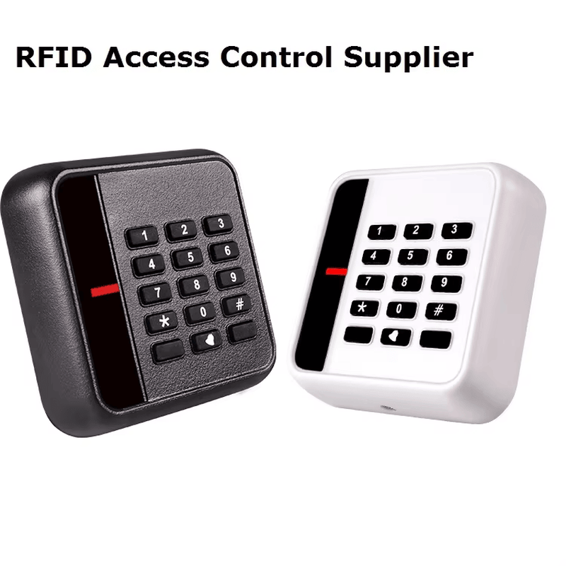 125KHz RFID Cititorul de control al accesului pentru intrarea ușii este afișat cu accent pe panoul frontal al tastaturii pentru proiectele Cititoare de acces cu tastatură.