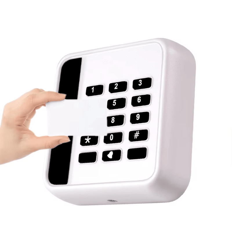 125KHz RFID Cititor de control acces pentru intrarea ușii fotografie a produsului care arată terminalul de cablare din categoria Cititoare de acces cu tastatură.