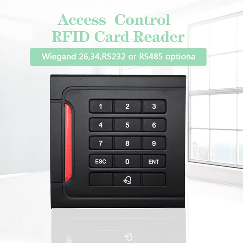 Această imagine evidențiază Cititorul de tastatură RFID autonom pentru acces securizat la ușă al indicatorului LED pentru aplicațiile Cititoare de acces la tastatură.