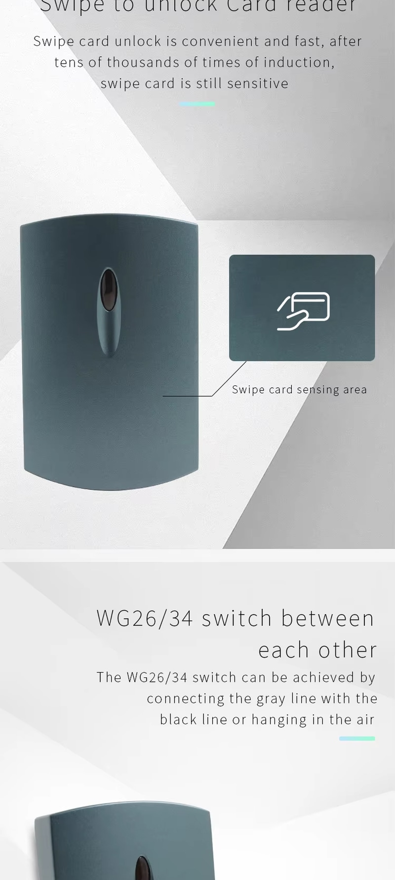 Detaliu cip pentru cititor RFID exterior IP68 utilizat în aplicații de cititoare RFID de acces.