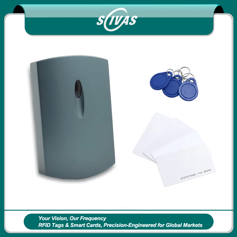 IP68 Exterior RFID Cititor de acces pentru uși securizate fotografie a produsului care arată instalarea ușii de intrare în categoria Cititoare de acces RFID.