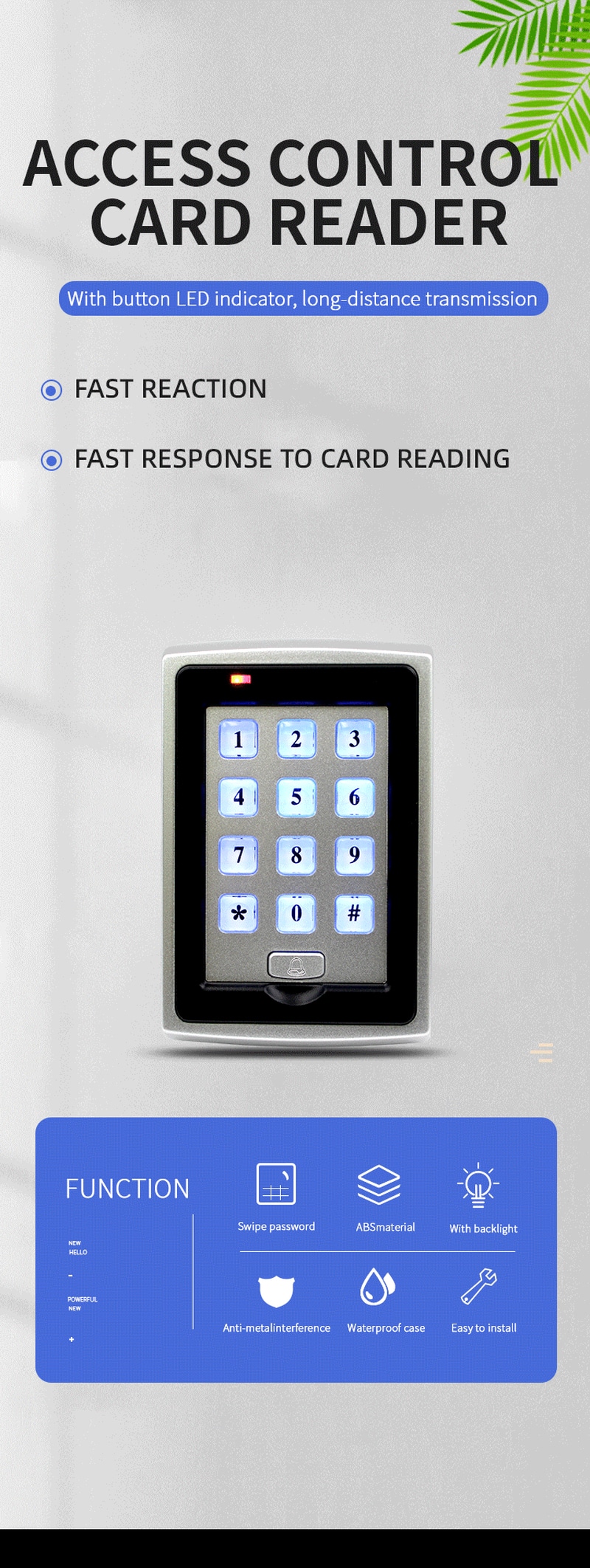 Tabel detaliat cu parametrii tehnici ai terminalului de control acces ZY-S605, inclusiv capacitatea de utilizatori și frecvența RFID.
