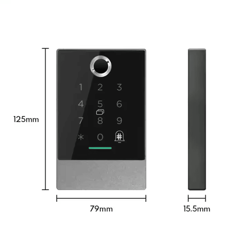 Terminal biometric WiFi cloud pentru control acces afișat cu accent pe detaliul cipului pentru proiecte Biometric Access Control Terminals.